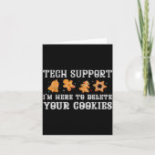 Christmas Tech Suprt Here To Delete Cookies Xmas M Karte (Vorderseite)