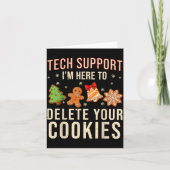 Christmas Tech Suprt Here To Delete Cookies Xmas M Karte (Vorderseite)
