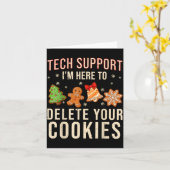 Christmas Tech Suprt Here To Delete Cookies Xmas M Karte (Gelbe Blume)
