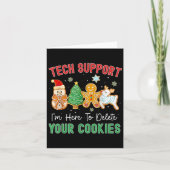 Christmas Tech Suprt Here To Delete Cookies Xmas M Karte (Vorderseite)