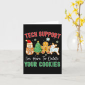 Christmas Tech Suprt Here To Delete Cookies Xmas M Karte (Gelbe Blume)