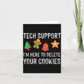 Christmas Tech Suprt Here To Delete Cookies Xmas M Karte (Vorderseite)