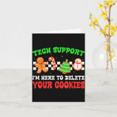 Christmas Tech Suprt Here To Delete Cookies Xmas M Karte (Gelbe Blume)