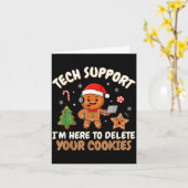 Christmas Tech Suprt Here To Delete Cookies Xmas M Karte (Gelbe Blume)
