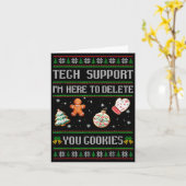 Christmas Tech Suprt Here To Delete Cookies Xmas M Karte (Gelbe Blume)