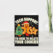 Christmas Tech Suprt Here To Delete Cookies Xmas M Karte (Vorderseite)