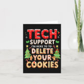 Christmas Tech Suprt Here To Delete Cookies Xmas M Karte (Vorderseite)