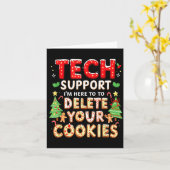 Christmas Tech Suprt Here To Delete Cookies Xmas M Karte (Gelbe Blume)