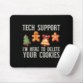 Christmas Tech Suprt Here To Delete Cookies Xmas M Mousepad (Mit Mouse)