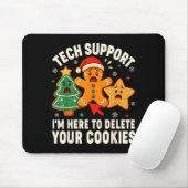 Christmas Tech Suprt Here To Delete Cookies Xmas M Mousepad (Mit Mouse)