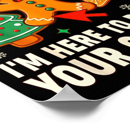 Christmas Tech Suprt Here To Delete Cookies Xmas M Poster (Ecke)