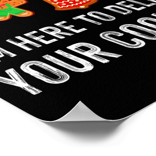 Christmas Tech Suprt Here To Delete Cookies Xmas M Poster (Ecke)
