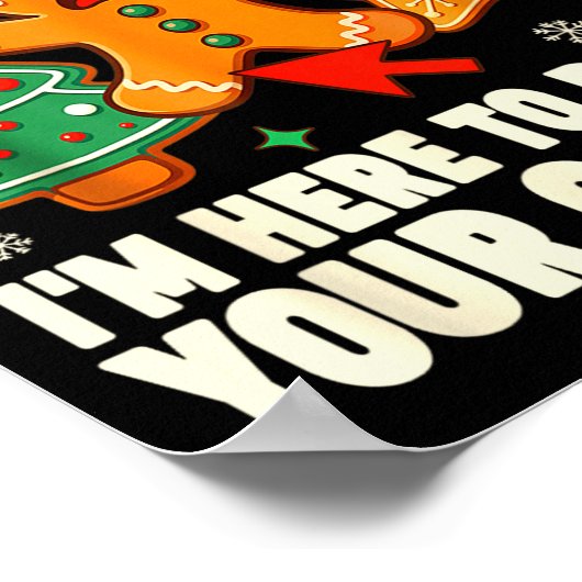 Christmas Tech Suprt Here To Delete Cookies Xmas M Poster (Ecke)