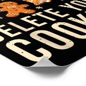 Christmas Tech Suprt Here To Delete Cookies Xmas M Poster (Ecke)