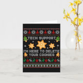 Christmas Tech Suprt Here To Delete Cookies Xmas P Karte (Gelbe Blume)