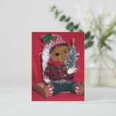 Christmas Ted Feiertagspostkarte (Stehend Vorderseite)