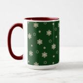 Christmas Teddy Ball Personalisiert Banner Grün Tasse (Links)