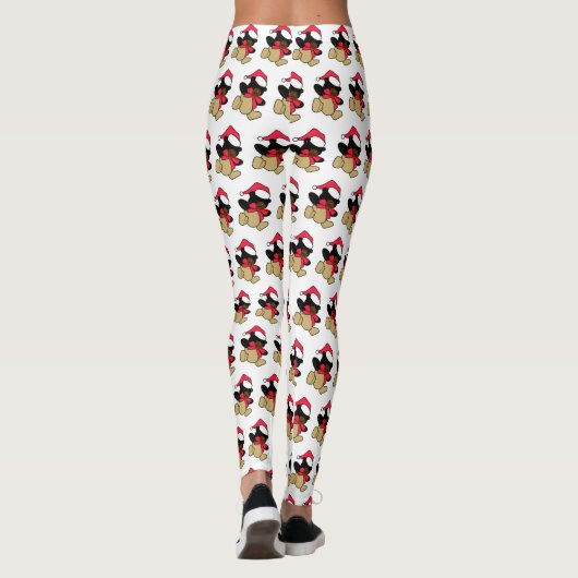 Christmas Teddy Bär Leggings (Rückseite)