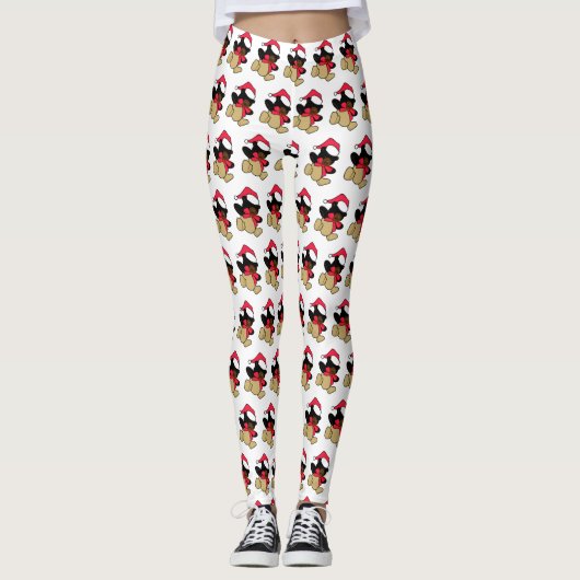 Christmas Teddy Bär Leggings (Vorderseite)