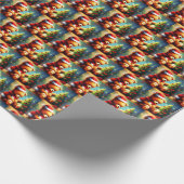 Christmas Teddy Bear 1 Geschenkpapier (Ecke)