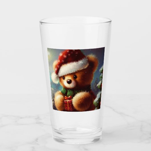 Christmas Teddy Bear 2 Glas (Vorderseite)