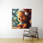 Christmas Teddy Bear 3 Wandteppich (Beispiel)