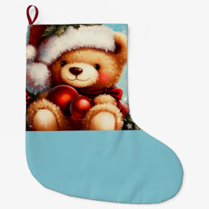 Christmas Teddy Bear 4 Großer Weihnachtsstrumpf