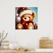 Christmas Teddy Bear 4 Poster (Küche)