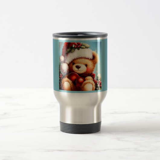 Christmas Teddy Bear 4 Reisebecher (Mittel)