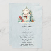 Christmas Teddy Bear Baby Dusche Einladung (Vorne/Hinten)