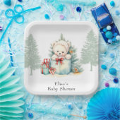 Christmas Teddy Bear Baby Dusche Pappteller (Party)