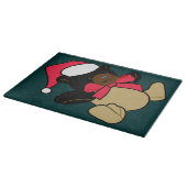 Christmas Teddy Bear Cutting Board Schneidebrett (Ecke)
