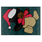 Christmas Teddy Bear Cutting Board Schneidebrett (Vorderseite)