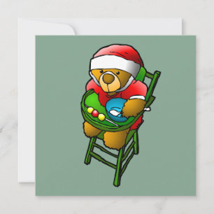 Christmas Teddy Bear Feiertagskarte