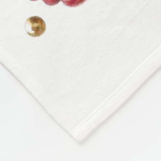 Christmas Teddy Bear Fleece Blanket (Ecke)