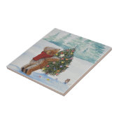 Christmas Teddy Bear Fliese (Seite)