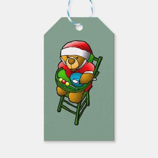 Christmas Teddy Bear Geschenkanhänger (Vorderseite)