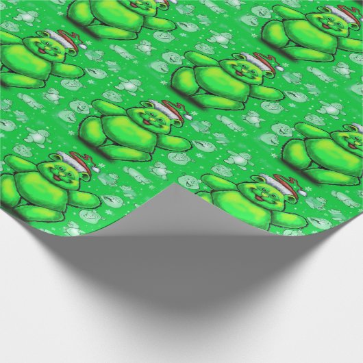 Christmas Teddy Bear Geschenkpapier (Ecke)