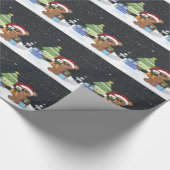 Christmas Teddy Bear Geschenkpapier (Ecke)
