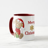 Christmas Teddy Bear - Junge Tasse (Vorderseite Links)