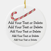 Christmas Teddy Bear Keramik Ornament (Hinten)