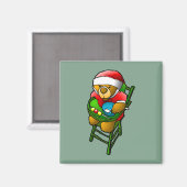 Christmas Teddy Bear Magnet (Vorderseite/Rückseite)