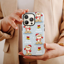 Christmas Teddy Bear Merry iPhone Case Mate