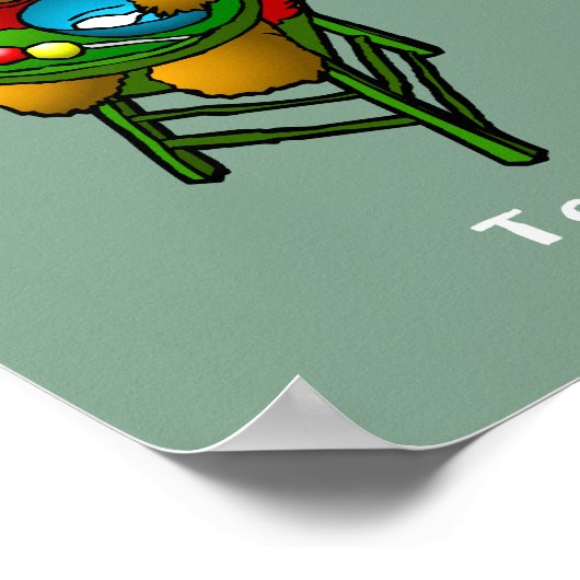 Christmas Teddy Bear Poster (Ecke)