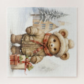 Christmas Teddy Bear Puzzle (Horizontal)
