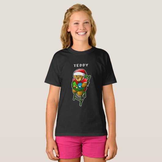 Christmas Teddy Bear T - Shirt (Vorne ganz)