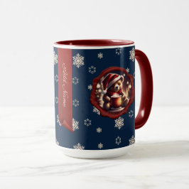 Christmas Teddy HotCocoa Personalisiertes Banner B Tasse