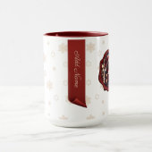 Christmas Teddy HotCocoa Personalisiertes Banner W Tasse (Zentrum)