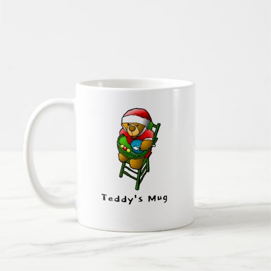 Christmas Teddy Kaffeetasse (Links)