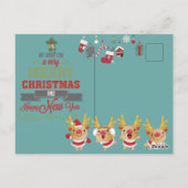 Christmas Teddy Postkarte (Rückseite)